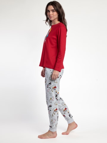 Disney Pyjama "Alice in Wonderland" rood/lichtgrijs