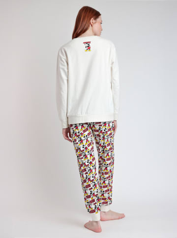 Disney Pyjama "Disney" in Creme/ Rot