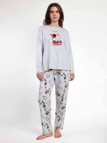Disney Pyjama "Alice in Wonderland" lichtgrijs
