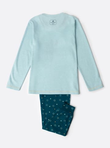 SANTORO London Pyjama "Sabtoro Gorjuss" in Hellblau/ Petrol