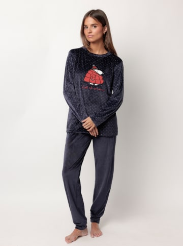 Peanuts Pyjama "Peanuts" donkerblauw