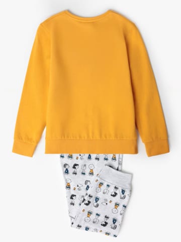 admas Piżama w kolorze żółto-jasnoszarym