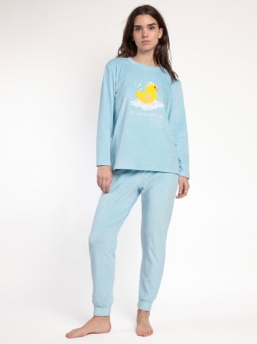 admas Pyjama "Sweet Duckling" in Hellblau
