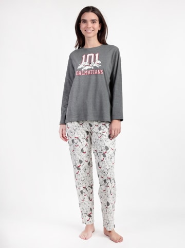 Disney Pyjama "Disney" in Grau/ Hellgrau