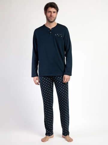 admas Pyjama "Admas Classic" donkerblauw