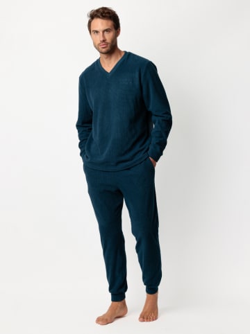 admas Pyjama "Admas home" donkerblauw
