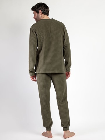 admas Piżama w kolorze khaki