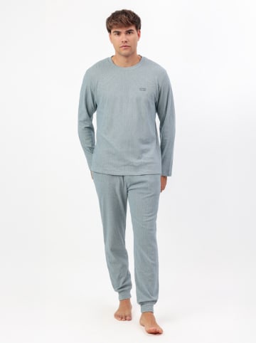 admas Pyjama "Admas home" lichtblauw