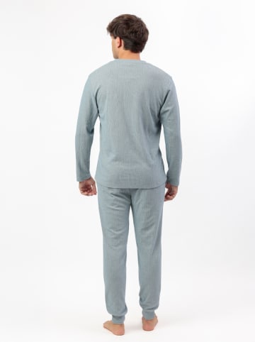 admas Pyjama "Admas home" lichtblauw