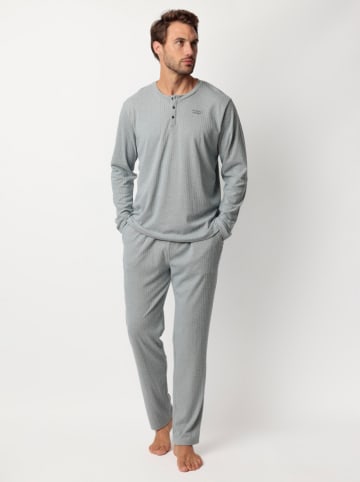 admas Pyjama "Admas home" grijs