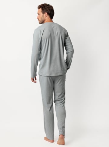 admas Pyjama "Admas home" grijs