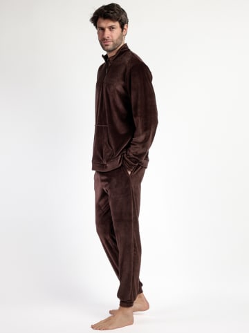 admas Pyjama "Admas home" donkerbruin