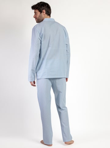 admas Pyjama "Admas home" lichtblauw