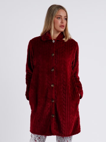 admas Płaszcz polarowy "Admas Garden" w kolorze bordowym