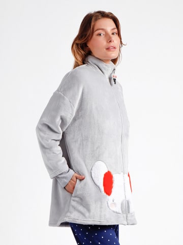 admas Fleecejacke in Hellgrau