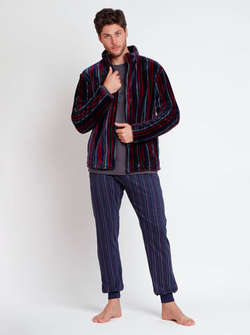 admas Badjas donkerblauw/rood