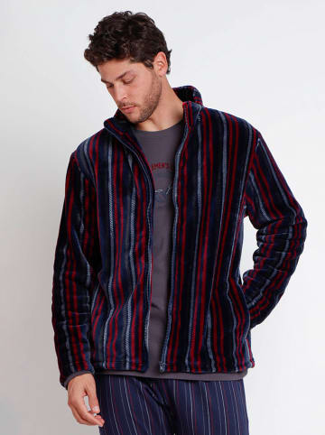 admas Badjas donkerblauw/rood