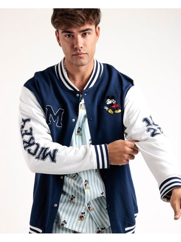 Disney Sweatjacke in Blau/ Weiß