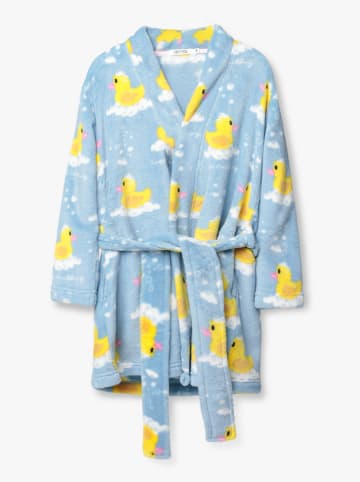 admas Badjas "Admas" lichtblauw/geel