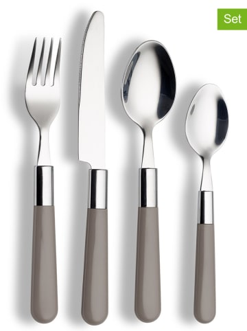 Echtwerk 16tlg. Besteck-Set "Bistro" in Grau
