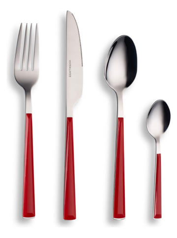 Echtwerk 24tlg. Besteck-Set "Basic" in Rot