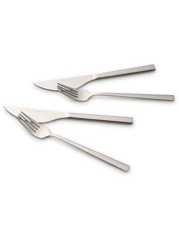 Echtwerk 4-częściowy zestaw sztućców w kolorze srebrnym do pizzy