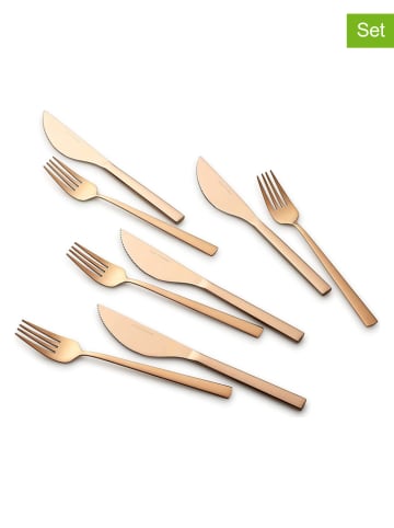 Echtwerk 8-delige pizzabestekset brons/bronskleurig