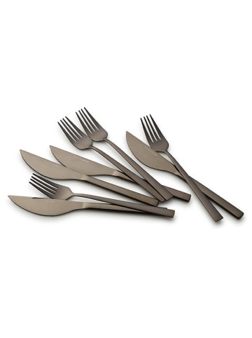 Echtwerk 8tlg. Pizzabesteck-Set "Bari" in Schwarz