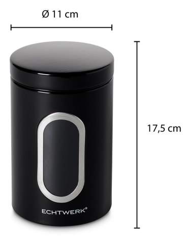 Echtwerk Voorraadpot zwart - 1,4 l