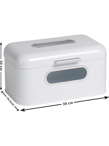 Echtwerk Broodtrommel wit - (B)30 x (H)20 x (D)16,5 cm