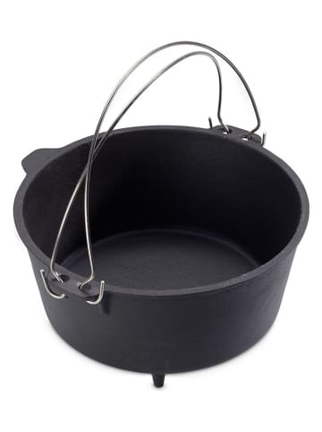 Echtwerk 2tlg. Set: Feuertopf in Schwarz - 7,6 l