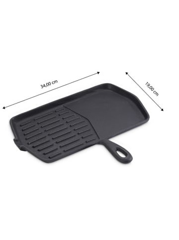 Echtwerk Grillpfanne in Schwarz - (B)34 x (H)30,5 x (T)2 cm