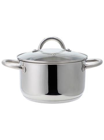 Echtwerk 8tlg. Kochtopf-Set in Silber