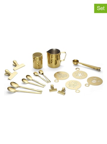 Echtwerk 23-delige koffieaccessoiresset goudkleurig