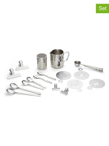 Echtwerk 23-częściowy zestaw w kolorze srebrnym do kawy