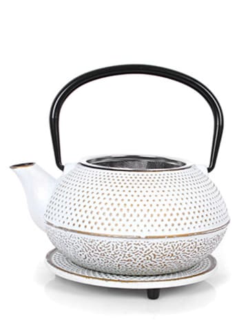 Echtwerk 4tlg. Set: Teekanne in Creme - 800 ml