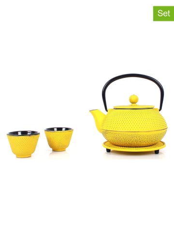 Echtwerk 4-delige set: theepotten geel - 800 ml