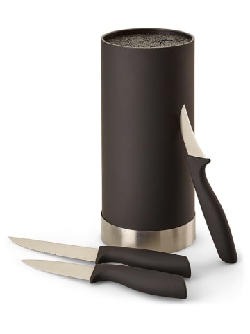 Echtwerk 4-częściowy zestaw w kolorze srebrno-czarnym