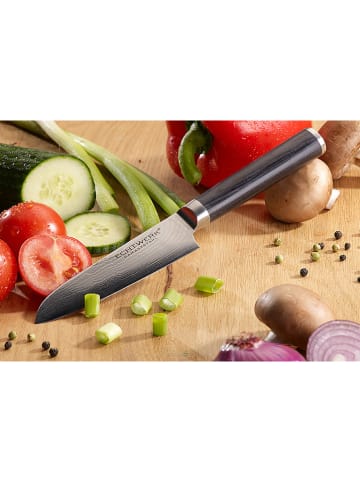 Echtwerk Nóż Santoku w kolorze srebrno-czarnym