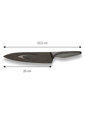 Echtwerk Kochmesser "Black Steel" in Schwarz