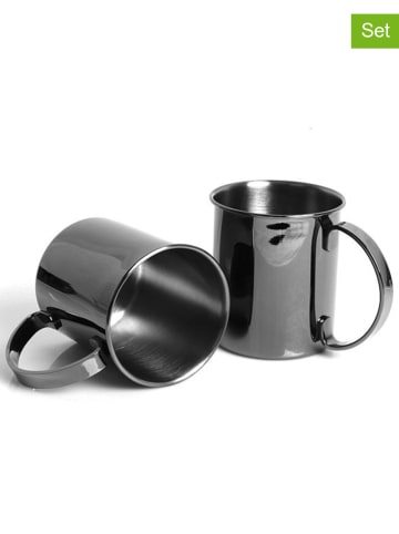 Echtwerk Kubki (2 szt.) w kolorze czarnym do koktajli - 1 l