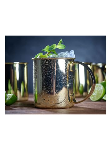 Echtwerk Kubki (4 szt.) "Moscow Mule" w kolorze złotym do koktajli - 1 l