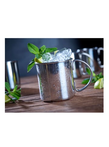 Echtwerk Kubki (2 szt.) "Moscow Mule" w kolorze srebrnym do koktajli - 480 ml
