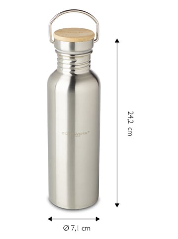 Echtwerk Drinkfles zilverkleurig - 750 ml