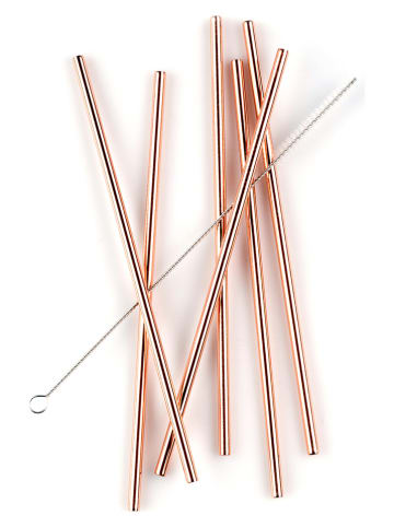 Echtwerk Słomki (6 szt.) w kolorze miedzianym - dł. 21,5 cm