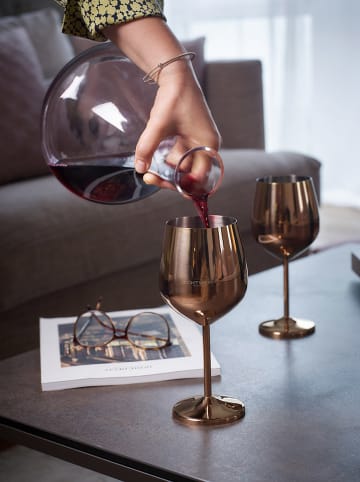 Echtwerk Kieliszki (6 szt.) w kolorze miedzianym do wina - 500 ml