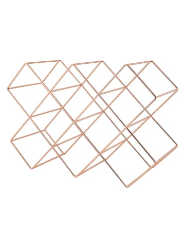 Echtwerk Wijnrek koperkleurig - (B)46 x (H)31 x (D)16,6 cm