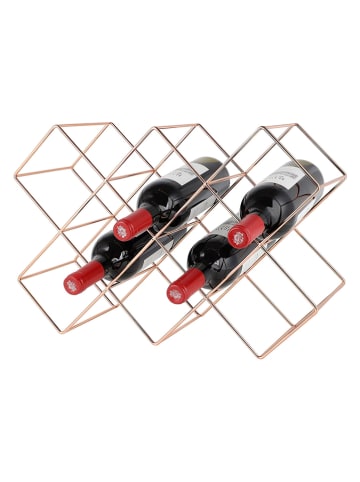 Echtwerk Wijnrek koperkleurig - (B)46 x (H)31 x (D)16,6 cm