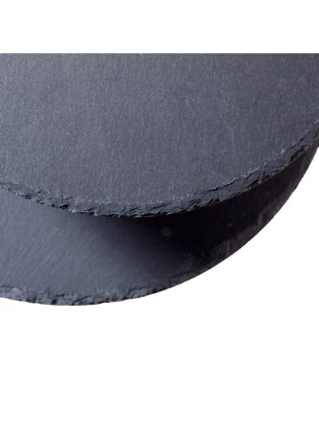 Echtwerk Etagère zwart/zilverkleurig - (H)40 cm