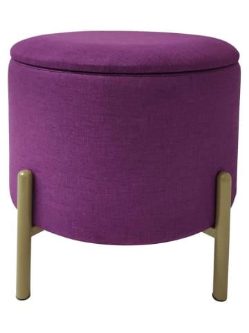 Echtwerk Opbergkruk "Logan" paars - (H)40 x Ø 36 cm